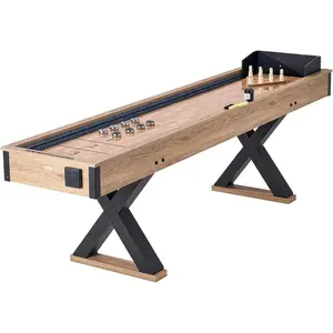 VEVOR Shuffleboard and Curling 2 in 1 Board Games, 45 Portable Tabletop Set, Two Sided Tabletop Shuffleboard with 8 Rolling Pucks, Shuffleboard and Curling Combo Game Set for Kids and FamilyVEVOR Super Brand Day