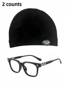 2Pcs Men Women Sport Style Outdoor Running Workout Hat, Breathable Elastic Material, Fashion Casual Design, Essential for Office & Streetwear