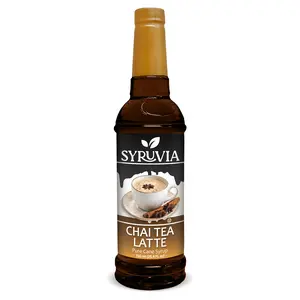 Syruvia Chai Tea Latte Syrup for Coffee 25.4 fl oz Chai Tea Flavored Coffee Syrup