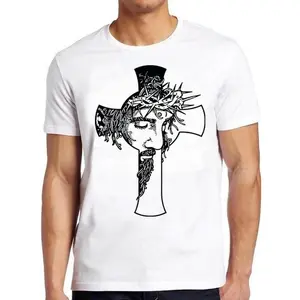Jesus Christ Cross Graphic T Shirt for Men and Women Unisex Christian Religious Faith Tee Soft Breathable Cotton Short Sleeve Casual Top Spiritual Church Gift Novelty Faith Based Clothing for Daily Wear & Religious Gatherings