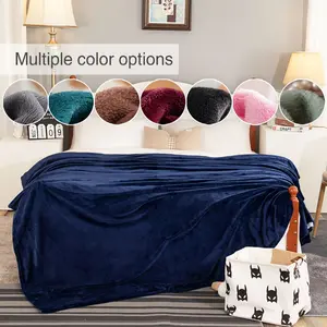 Luxurious Velvet Blanket, Soft Warm Throw for Home Decor & Office Use, Multi-Purpose All-Season Comforter, Thick 300g Milk Silk Fabric, Soft Cozy Blanket