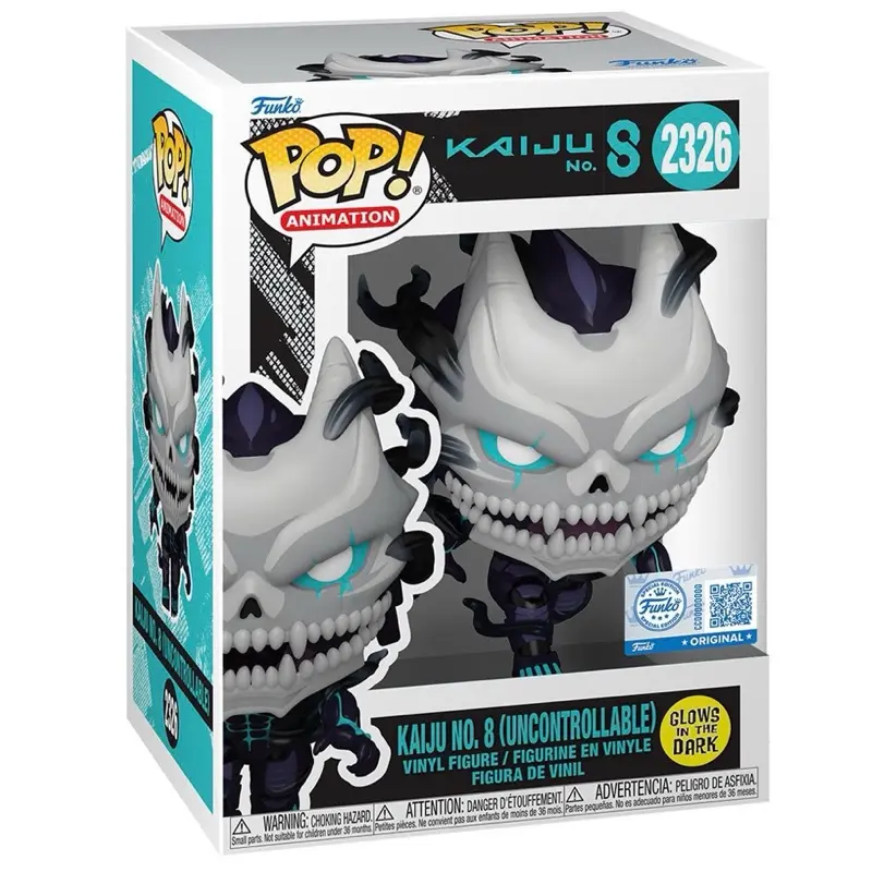 Funko Pop! Kaiju No. 8 (Uncontrollable) #2326 (GLOW) (Kaiju No.8) Anime Collectible Vinyl Figure