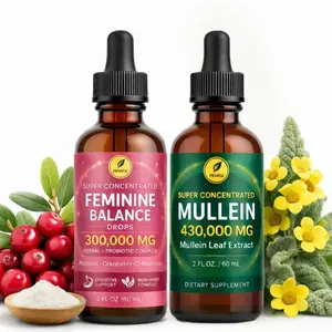 summervibes Mullein Leaf Extract Drops 430,000mg Super Strength | Herbal Lung Cleanse & Respiratory Support | 60ml Liquid Supplement Edible Healthcare
