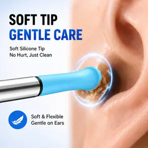 1080P Camera Ear Cleaner Kit-Rechargeable Ear Wax Removal Tool with 6 Picks for Easy & Safe Ear Care