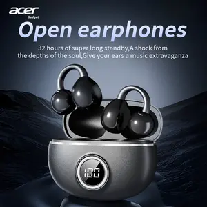 Acer OHR512 Open-Ear Earbuds, Clip-On Headphones, Bluetooth5.4，Lightweight Comfort, Firm-Shell Design, HIFI Sound,Listen to music, make phone calls, work, exercise, Suitable for smartphones such as Apple and Samsung Audio Headset Electronic ear headphone