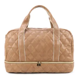 Luxury Soft-Side Large-Capacity Carry-On Travel Duffle Bag - Metal Zipper, Anti-Theft, Multiple Pockets, Shoe Compartment, Weekender/Overnight Bag for Weekend Travel, Business, Carry On Luggage, Compartment Travel Bags