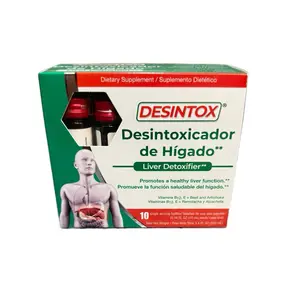 Desintox Antioxidants - Liver Detoxifier Supplement with Vitamins B12 E Beet & Artichoke - 10 Servings
