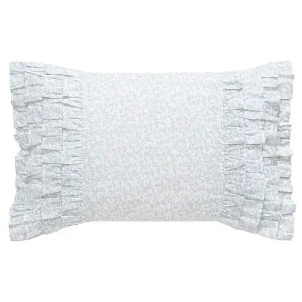 Laura Ashley Ch loe Cottage Blu e 14" X 20" Bre akfast Pillow Laura Ashley Ch loe Cottage Blu e 14" X 20" Bre akfast Pillow
