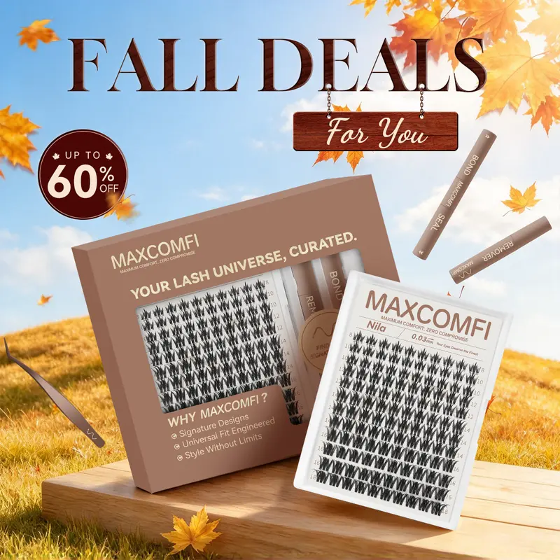 MaxComfi Nila BlushBloom Makeup False Eyelashes - Super Soft Comic Thin Band, Gentle Waterproof, Itch-Free, Long-Lasting, Natural Daily Volume, Beginner-Friendly DIY Lash Extensions for Flawless Summervibes Looks, Eyelashes Extensions Option