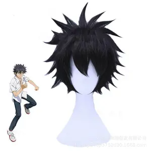 Kats  - Black Spiky Anime   for Men and Women - High-Quality Synthetic Hair - Perfect for Costume Parties and Events baby wig kokomi