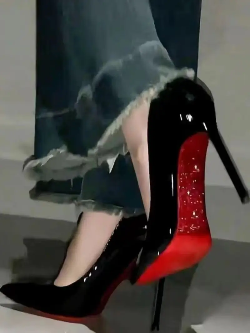 Women's Simple Slip-On High Heel Single Shoe, Elegant Four-Season Wearable Shoes, Perfect for Parties & Daily