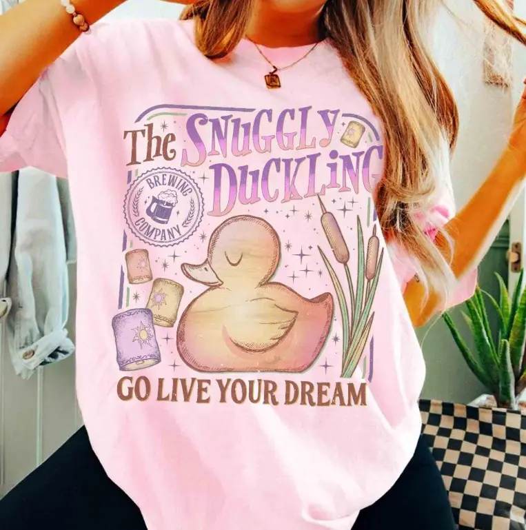 Youth and Adult Vintage The Snuggly Duckling Brewing Shirt, Magic Kingdom Go live Your Dream Quote Tee, Tangled Princess Lantern Shirt, Magic Kingdom Matching Trip