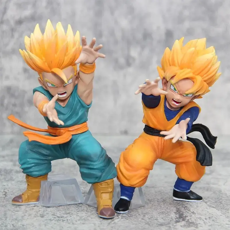 15cm Dragon Ball Son Gohan & Trunks PVC Action Figures, Anime Character Statue, Detailed Sculpt Collectible Figurine, 3+ Years Toy Gift, Home Decor, Figurine Decor