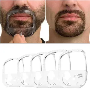 Men's Beard Styling Tools Set, 5-Piece Goat Beard Template, Full Beard Trimming Outline Care, Essential Grooming Accessories, Adjustable Barber Kit