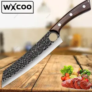 1 PC Multipurpose Knife Household Cooking Tool Handmade Forged Knife Kitchen Vegetable Cutter Professional Utility Butcher Cutting Paring Meat Cleaver