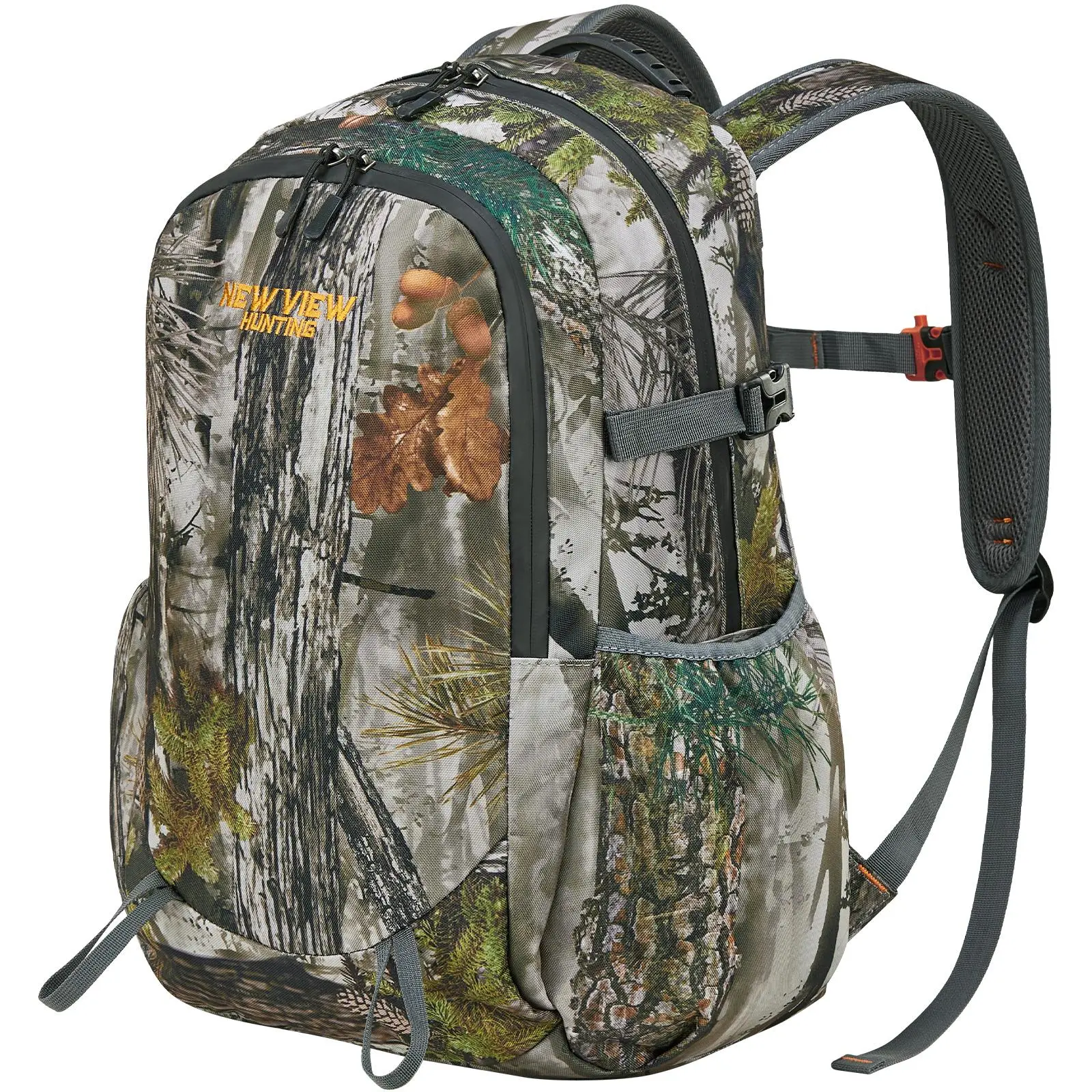 new view Hunting Backpack, 30L Durable Camouflage Hiking Daypack, Lightweight, Water-Resistant, and Organized with 11 Pockets, Camouflage Backpack, Durable Backpack