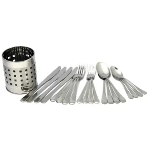 Chef Craft 20pc Flatware Set and Holder