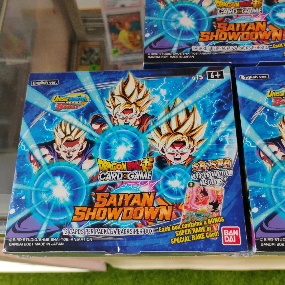 dragon ball saiyan showdown booster box Dragon Ball Super CG Saiyan Showdown Premium Pack [PP06] Display Case –  Eclipse Cards