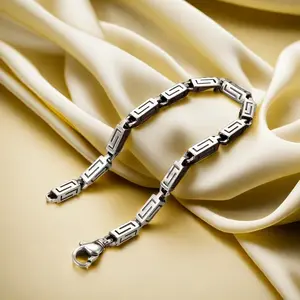 Full silver s925 bracelet Sterling silver bracelet men's bracelet can be worn open send boyfriend send dad birthday holiday gift Silver weight 18g /0.63 oz