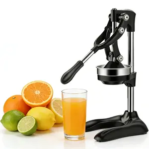Manual Juicer, Manual Orange Juicer & Professional Citrus Juicer Suitable for orange juice, pomegranate juice, lemon juice Commercial Lemon Juicer Easy to Clean vegetable aluminum press juicer more durable compact easy Stainless Steel tiktokshop black