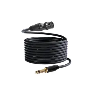 LMBGM 6.35mm to XLR Female Balanced Audio Cable, 1/4 Inch Stereo to XLR Microphone Line 10m Professional Studio Recording