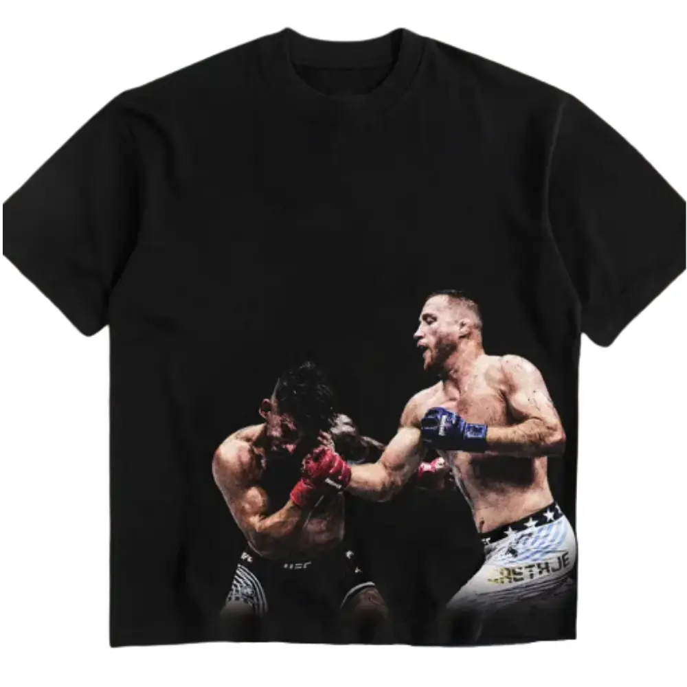 Justin Gaethje KO Ilia Topuria UFC Freedom 250 T Shirt, Champion Lightweight Tee, Combat Sports Streetwear Apparel, Gift For Fans