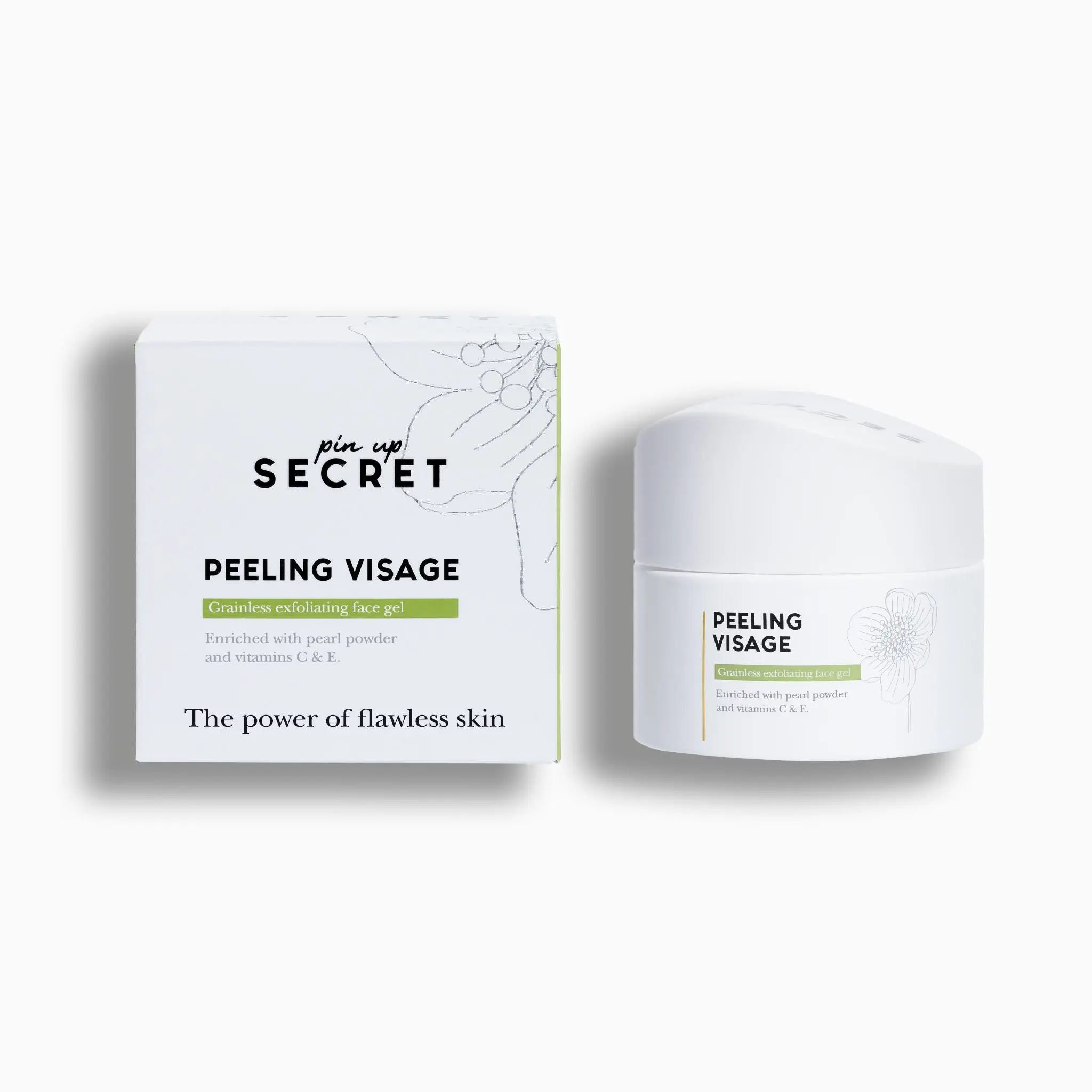 Exfoliating Peeling Gel – Gentle Face Exfoliator (No Scrub) | Vitamin C & E