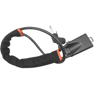 Car Steering Wheel Lock Rope Lock Steering Wheel Lock Anti-Theft Device with 2 Keys Suitable for Various Cars SUV Vans Trucks (Black)