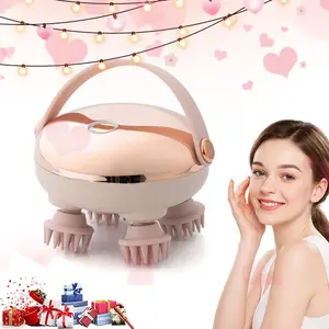 New Trend Handheld Lightweight Electric Stress Relief Cordless Scalp Massager, Dry Wet Use, Comfortable Head Massage, Relaxing Scalp Cleaner