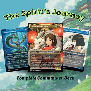 The Spirit’s Journey - Spirited Away Inspired Commander Deck – Anime Proxy EDH 100+ Card Fan Deck – Ready to Play Gift