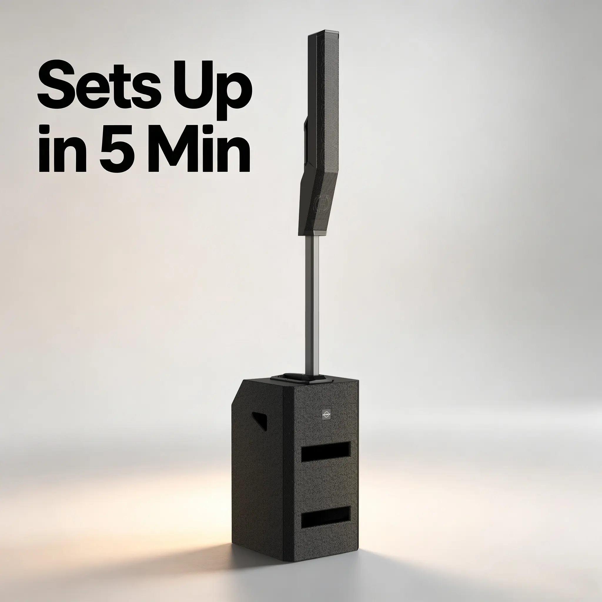 LOTAWAY EQ-800 3400W Mobile Portable Column PA Speaker Set - Bluetooth Active Powered Audio, 3300W Peak, Aux Input, XLR+Jack Mic Input, TWS Stereo Link, 30-Day Money-Back Guarantee for Wedding, Outdoor Event