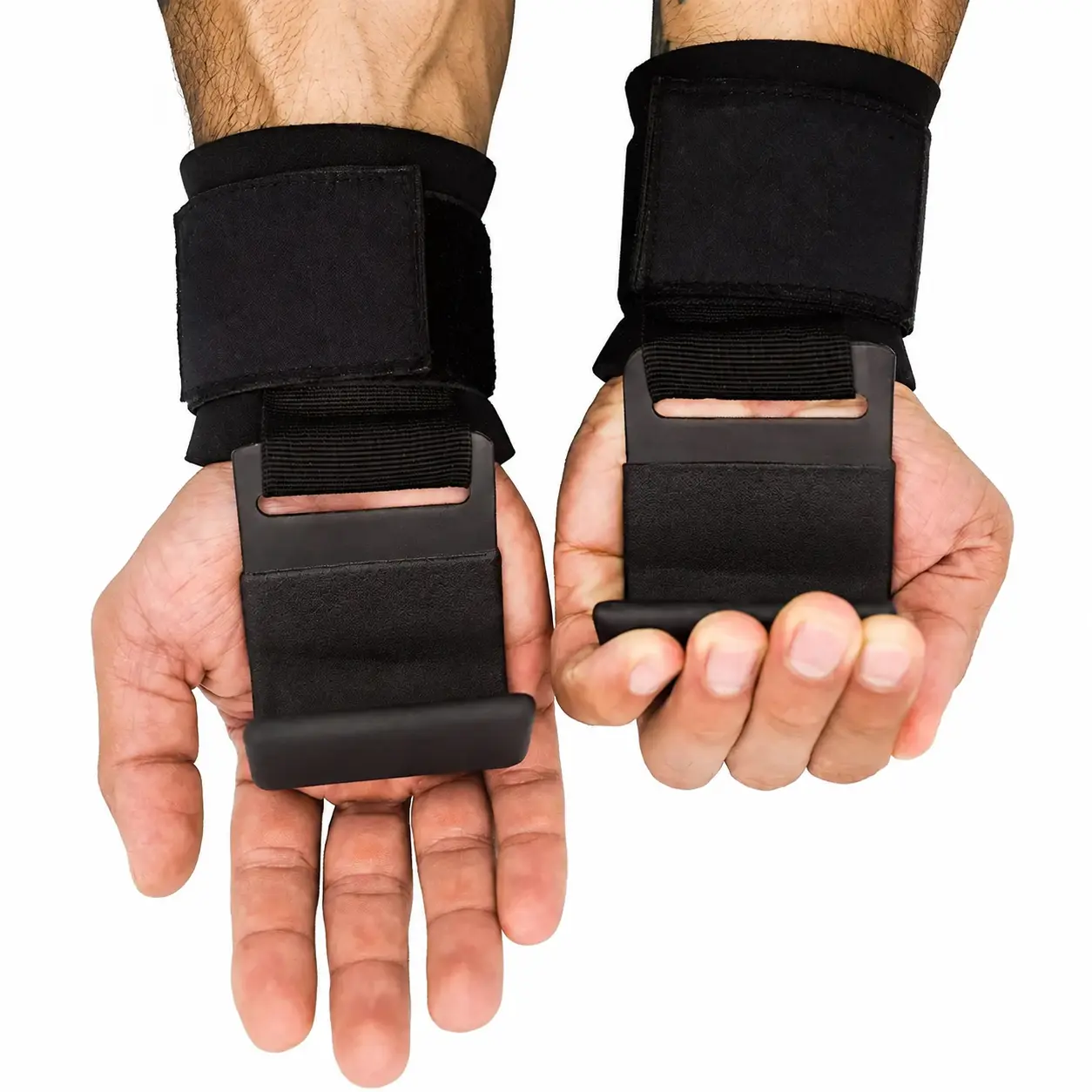 Weight Lifting Hooks with Quick Hook-On Design, Adjustable Padded Wrist Straps for Beginner Deadlifts, Rows and Pulling Exercises, Easy-to-Use Grip Support Gym Gear