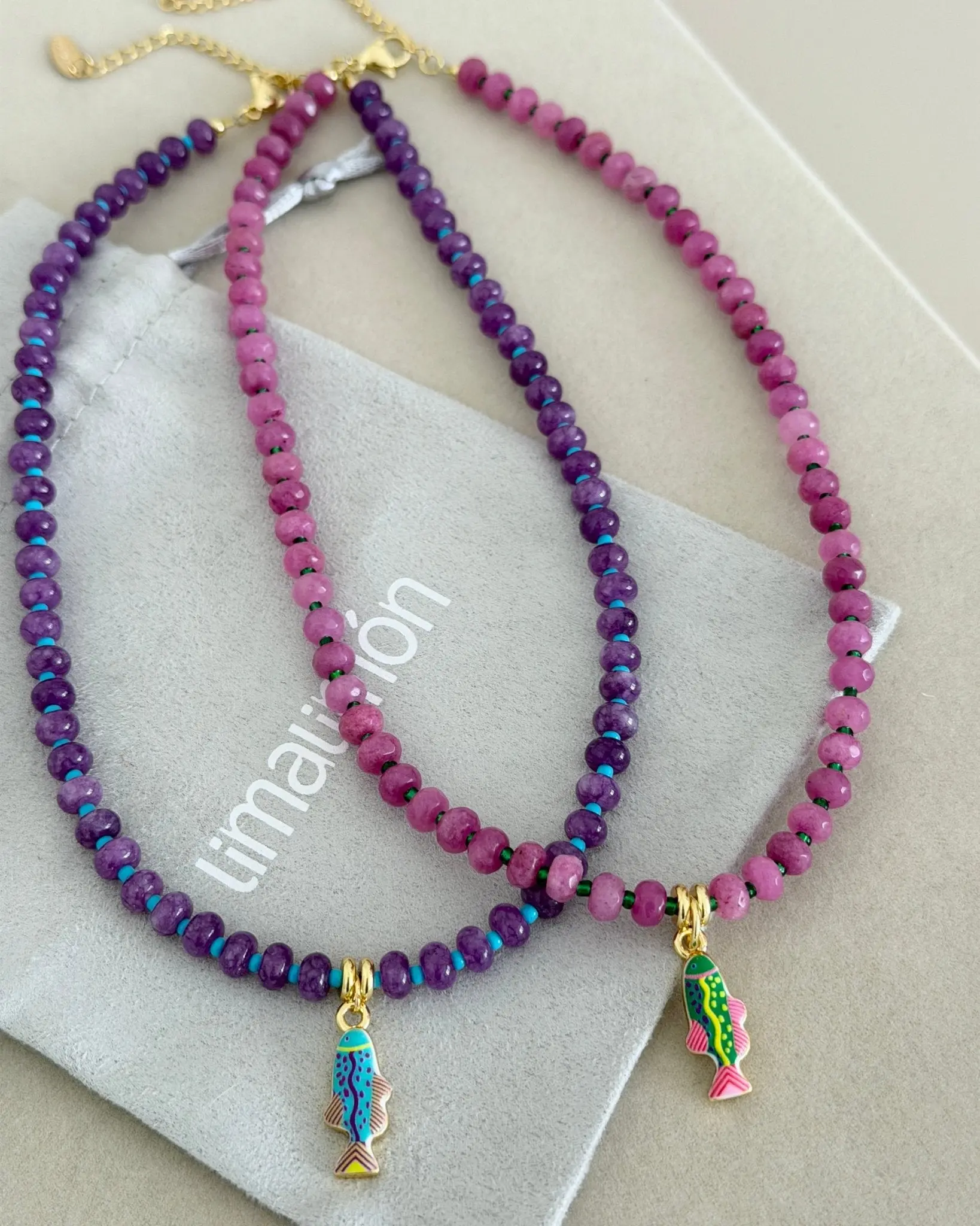 Tropical Fish Beaded Necklace