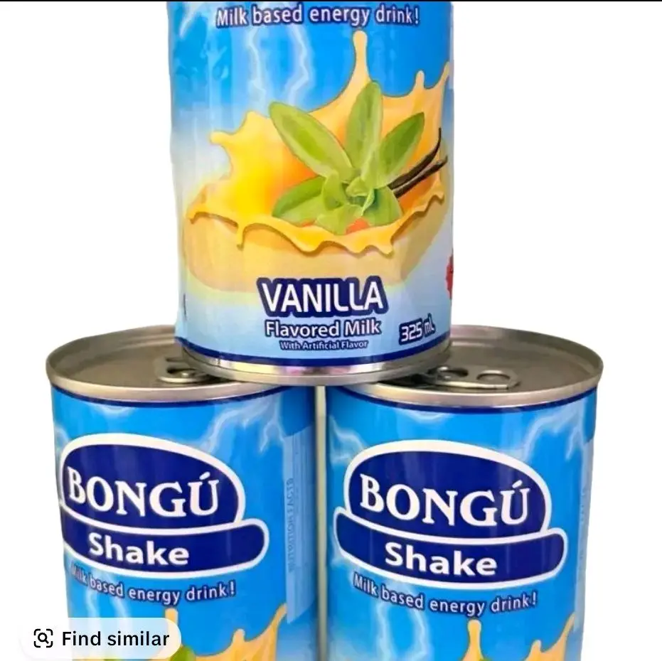 3-Pack Vanilla Shake Bongu Drink, 325ml Creamy Flavor Beverage, Ideal for Snacking