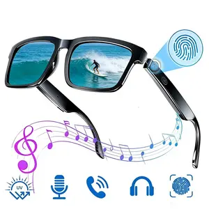 Smart Glasses, Sports Smart Glasses - Bluetooth Multifunctional Audio Glasses with Voice Assistant & Precise Touch Control, Ultra-Thin Open-Ear Speakers & Mic for Business Calls, Stylish Anti-UV Lenses for Workout, Driving, Adventure & Outdoor Moments