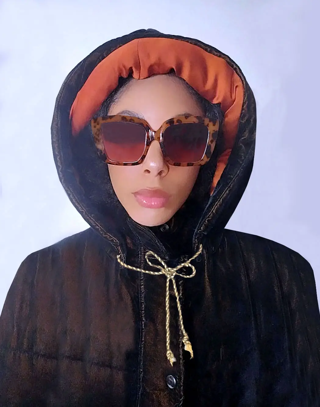 TEBO DAMBE Luxury Designer Puffer Jacket in Chocolate Brown with Rooibos Tea Elegance Hoodie Coats Unisex Detachable
