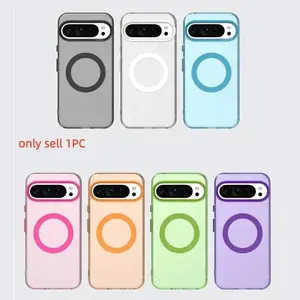 For Google Pixel 10 Pro XL  9A 8 9 Pro XL 8A Case Translucent Candy Color Matte Magnetic Shockproof Protective Bumper
