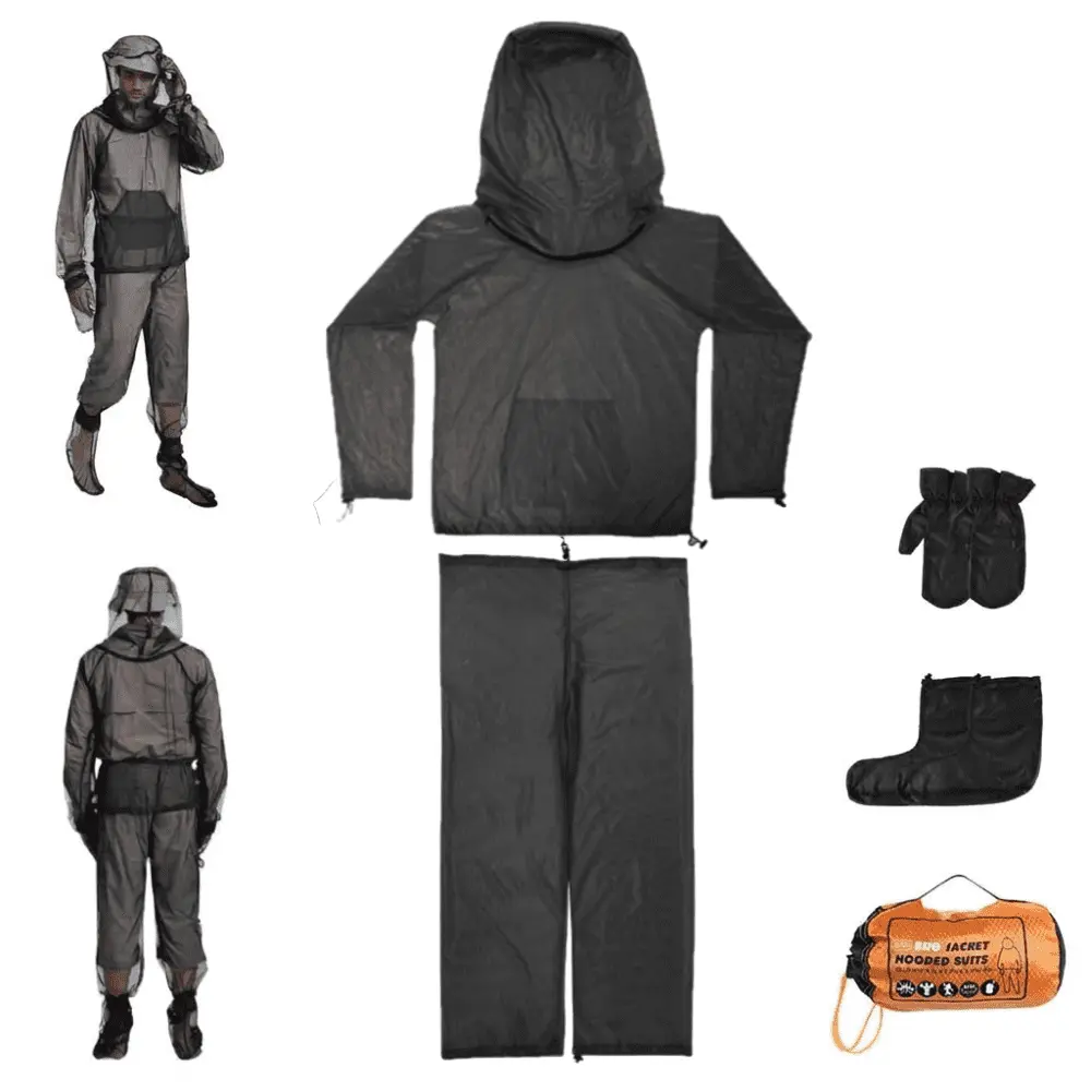 HOMEYA Mosquito Bug Suit, Full Body Bug Suit for Gardening & Outdoor Protection from Bugs, Mosquito Clothing for Women & Men