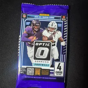Panini Optic 2025 Pack - 4 Cards per Pack, Official NFL trading cards