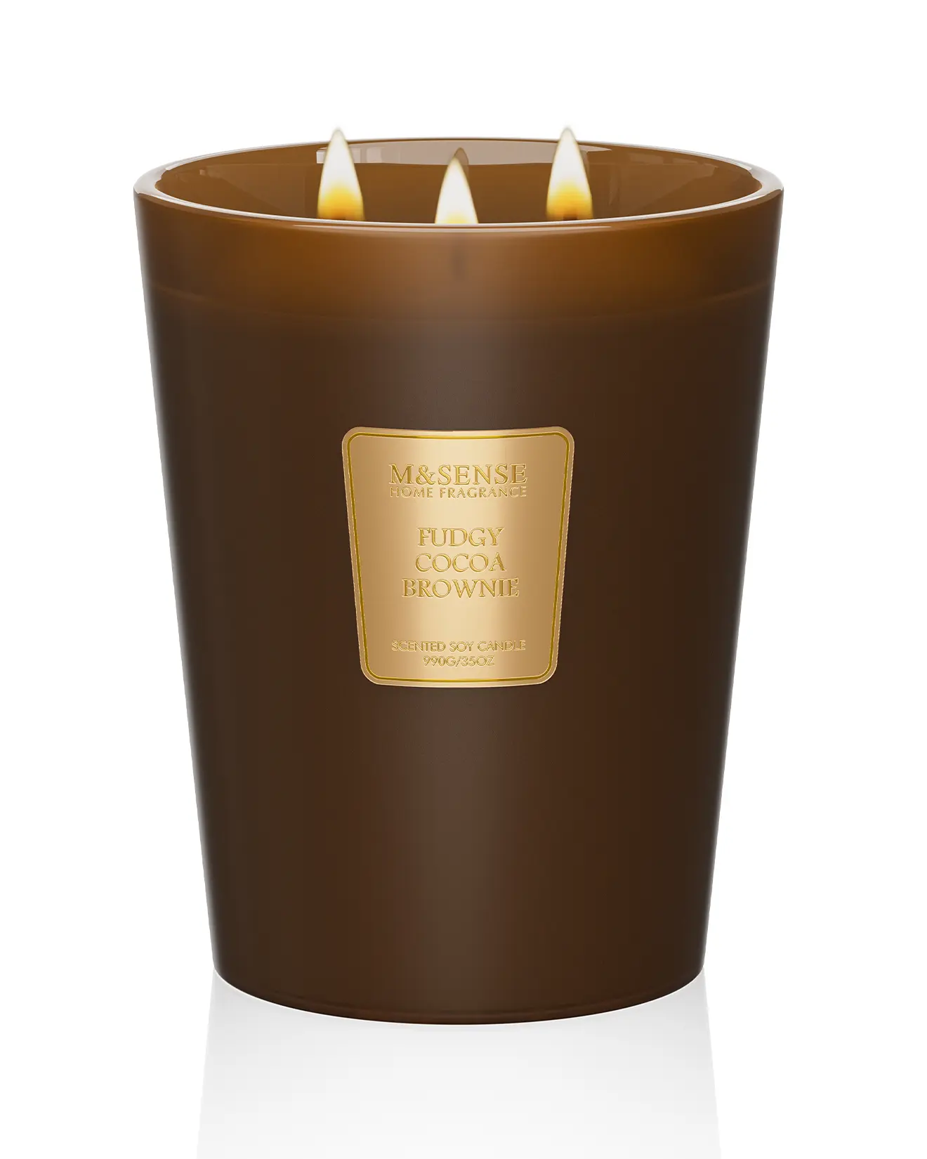 Massive 35oz Fudgy Brownie Candle  - Smells Like Baking! - 150H Long Lasting Gift