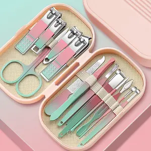 8/14 Piece Manicure Set, Professional Nail Care Kit with Travel Case, Grooming Tools for Men and Women, Perfect Gift for Friends and Family