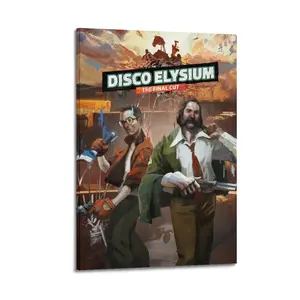 Disco Elysium Poster for Bedroom Aesthetic Canvas Wall Art Living Room Posters Painting Picture Print Modern Family Decor Artist Bathroom Poster