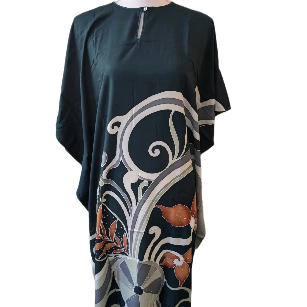 Women's Casual Kaftan Batik Dress for Summer - Womenswear