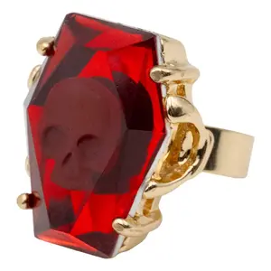 Elvira Coffin Jewel Red Ring Jewelry Elvira Coffin Jewel Red Ring Jewelry