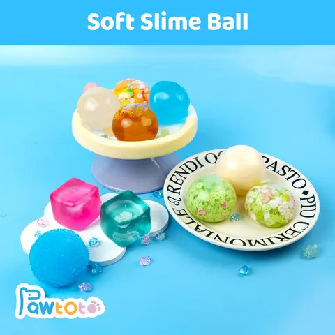 Pawtoto Handmade Assorted Collectible Squishies Stress Balls - Sensory Play Stress Relief Toys, Soft Fidget Tool, Calm Corner Emotional Regulation Aid for Teens