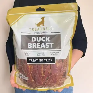 Duck Breast Jerky Dog Treats, 2.5 LB REAL Duck Meat with Chewy Texture - High Protein Training Aid & Meal Topper for Medium-Large Dogs, Supports Dental Health & Lean Muscle