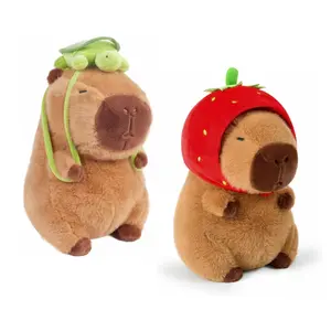 Capybara Plush Toy, Cute Simulation Capybara Stuffed Toy, Soft Animals Decoration Toy for Boys & Girls, Gift for Girls, Soft Cuddly Gift