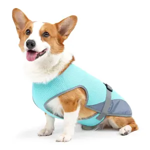 Summer Cooling Vest for Dogs, Lightweight Pet Jacket, Breathable Mesh Dog Cooling Shirt, UV Resistant Cooling Shoulder Strap for Outdoor Activities