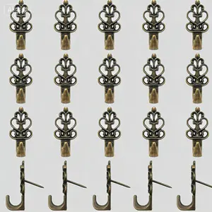 Multipurpose Picture Hanging Kit, Zinc Alloy Push Pin Hooks, 20-Pack Reusable Thumb Tacks for Canvas, Clock, Office, Mirror, Photo Frame, Damage-Free Wall Mounting Solution, Durable Decorative Hardware