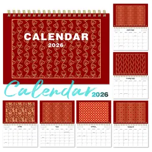 One Viral 2026 Calendar - Hot Red & Gold Chinese Pattern | The Feng Shui Gift for Prosperity, Success & Good Fortune